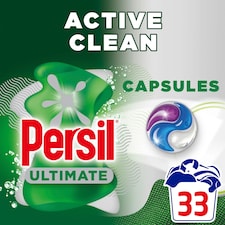 Persil Ultimate Active Clean Laundry WashingDetergent Capsules 33 washes 696g