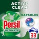 image 1 of Persil Ultimate Active Clean Laundry WashingDetergent Capsules 33 washes 696g