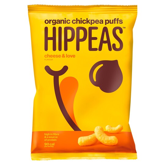 Hippeas Organic Chickpea Puffs Chse & Love 78g Tesco Groceries