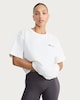 image 1 of F&F Active EVERYHOUR Pure Cotton Slogan T-Shirt in Cream