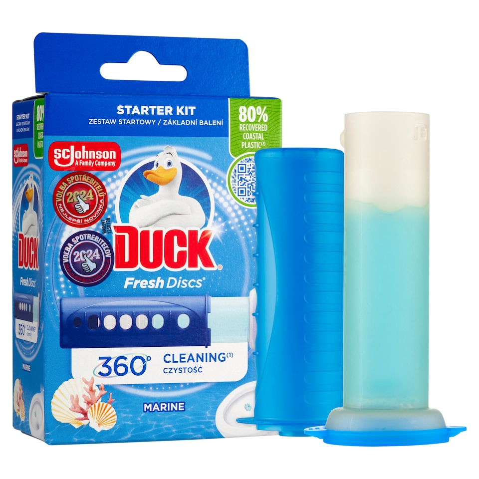 image 1 of Duck Fresh Discs Toilet Cleaner Marine 36ml