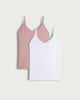 image 4 of F&F 2-Pack Contour Seamless Spaghetti Strap Camisoles in Multi