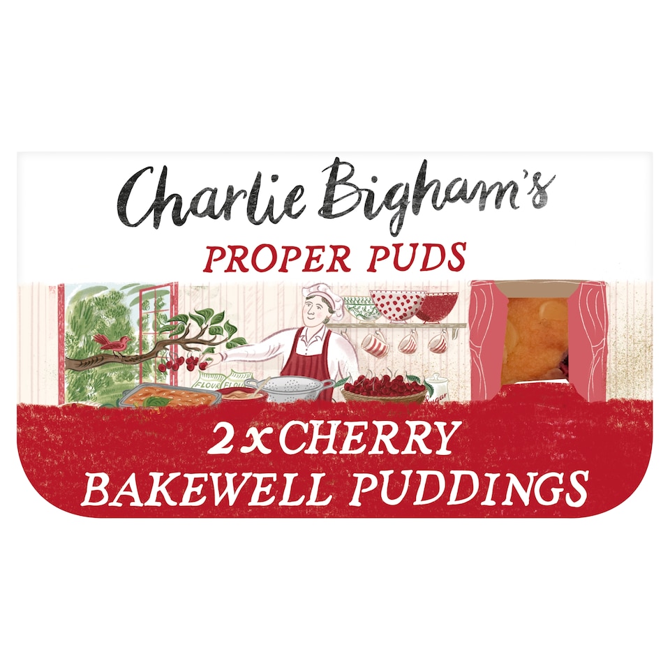Charlie Bigham's Cherry Bakewell Pudding 2 X 110G