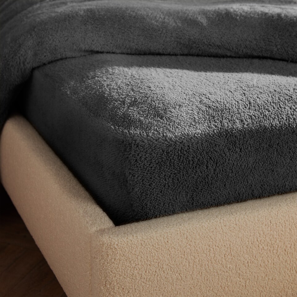 image 1 of Silentnight Grey Teddy Fitted Sheet Double