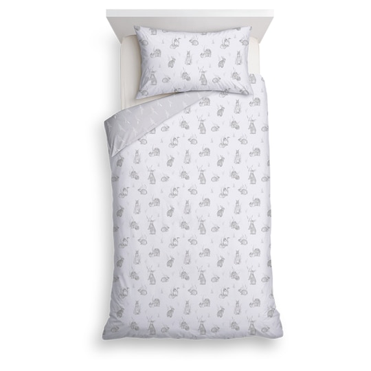 Tesco Bunnies Duvet Set Single Tesco Groceries