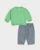 image 2 of F&F Baby 2-Piece NYC Sweatshirt and Trousers Set in Green