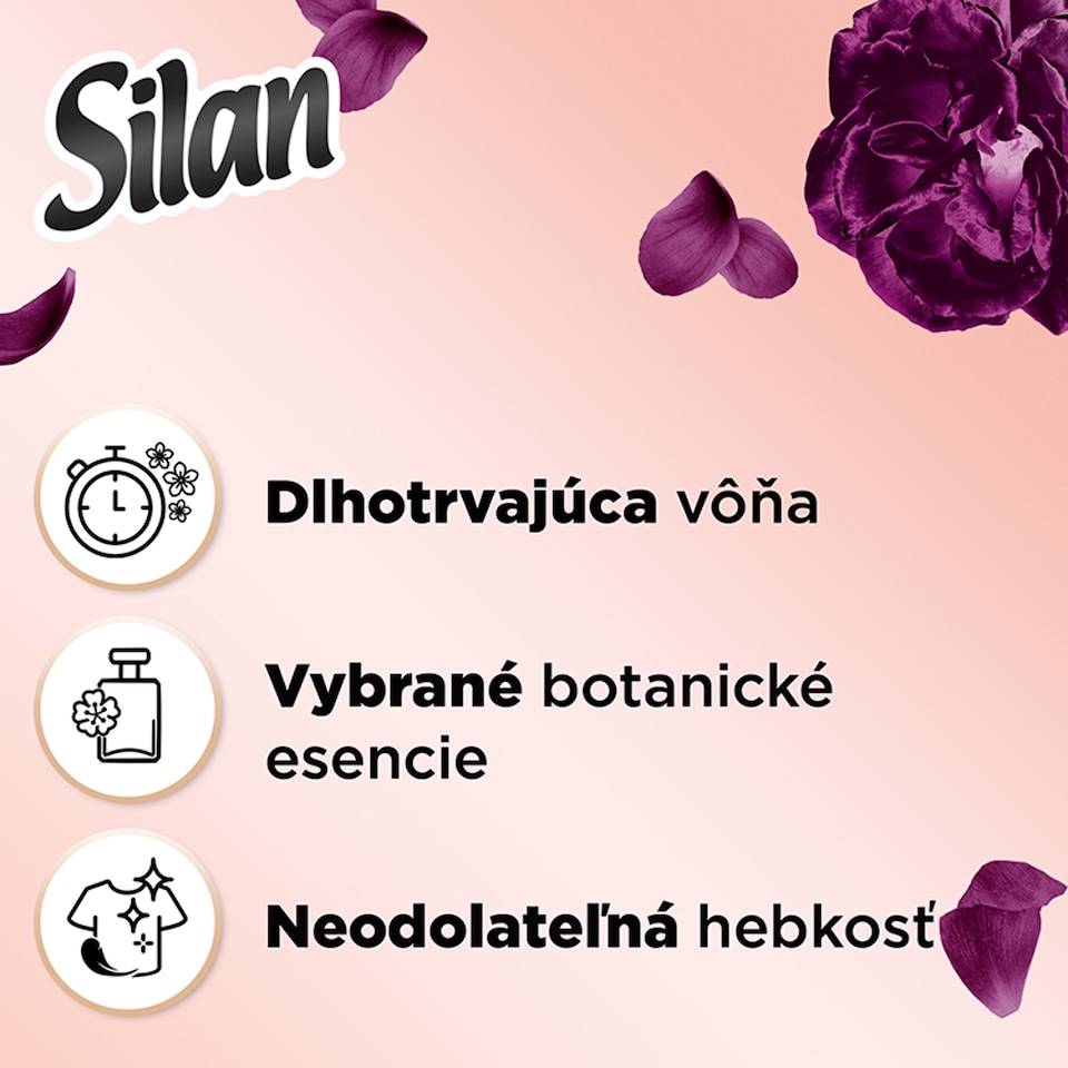 obrázok 1 z Silan Suprême Elégance koncentrovaný avivážny prostriedok na textílie 46 praní 1012 ml