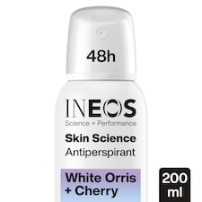 INEOS Skin Science White Orris + Cherry Antiperspirant Deodorant Aerosol 200ml