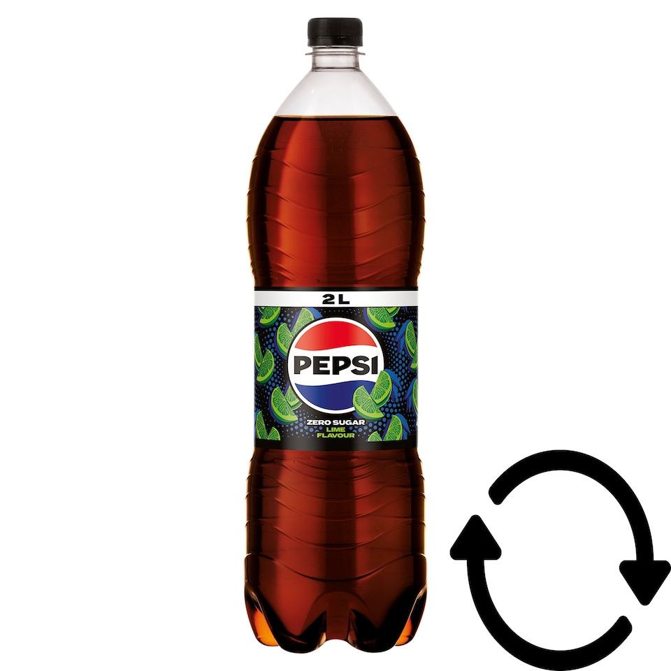 Pepsi Zero colaízű energiamentes szénsavas üdítőital édesítőszerekkel lime ízesítéssel 2 l