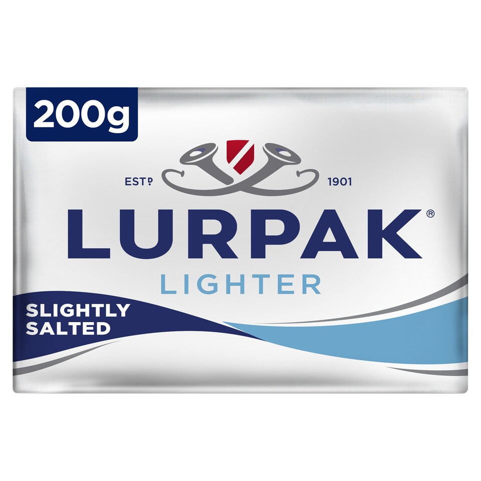 Lurpak Lighter Slightly Salted Butter 200G