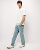 image 3 of F&F Pure Cotton Slogan T-Shirt in Ecru