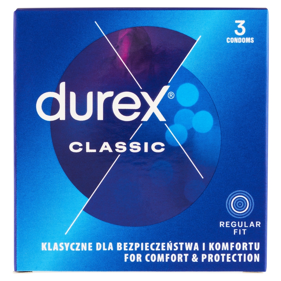 Obrázek 1 pro produkt Durex Classic Regular Fit kondomy 3 ks