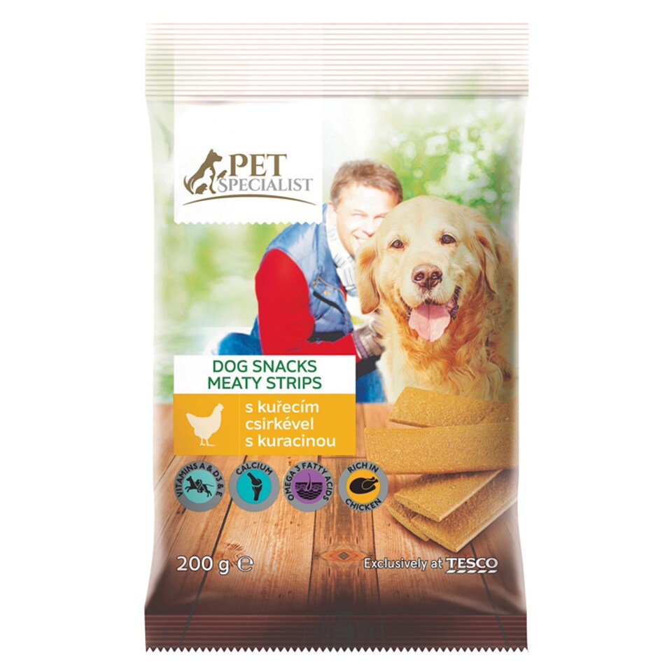 Tesco Pet Specialist Žuvacia pochúťka bohatá na kuracinu 200 g