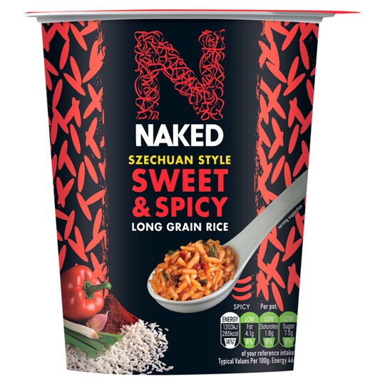Naked Rice Szechuan Sweet & Spicy Pot 78G Tesco Groceries