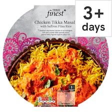 Tesco Finest Chicken Tikka Masala Saffron Pilau Rice 400G