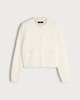image 4 of F&F Textured Pocket Front Button Up Cardigan in Cream