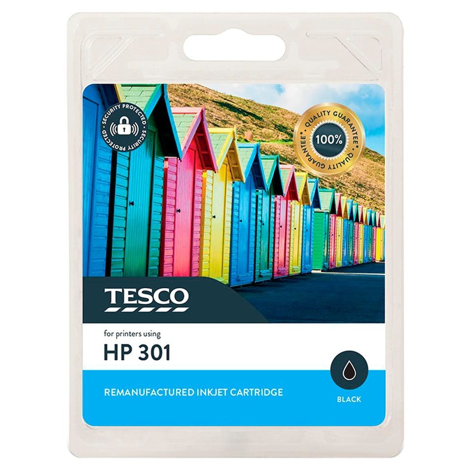 image 1 of Tesco Remanufactured HP 301 Black Ink Cartridge