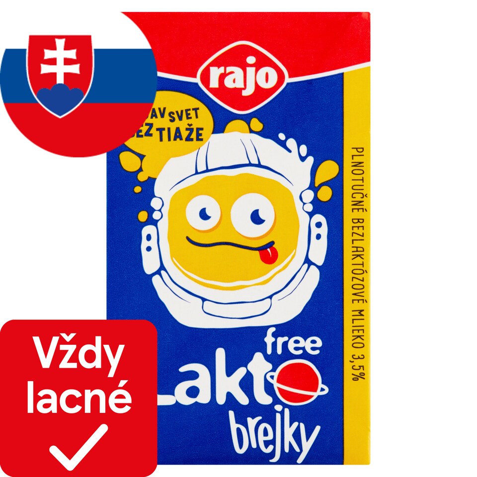 obrázok 1 z Rajo Lakto Free Brejky plnotučné bezlaktózové mlieko 3,5 % 250 ml