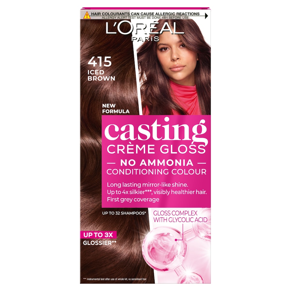 image 1 of L'Oreal Paris Casting Creme Gloss 415 Iced Chocolate Brown Semi-Permanent Hair Dye