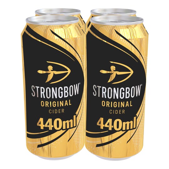 Strongbow Original Cider 4X440ml. Tesco Groceries