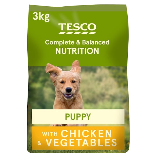 Tesco Puppy With Chicken & Vegetables 3Kg Tesco Groceries