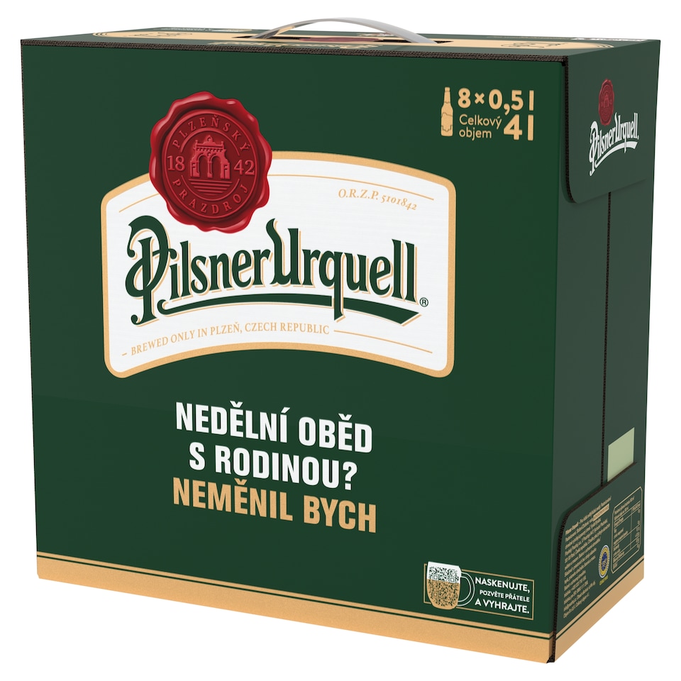Pilsner Urquell Pivo ležák světlý 8 x 0,5l (4l)