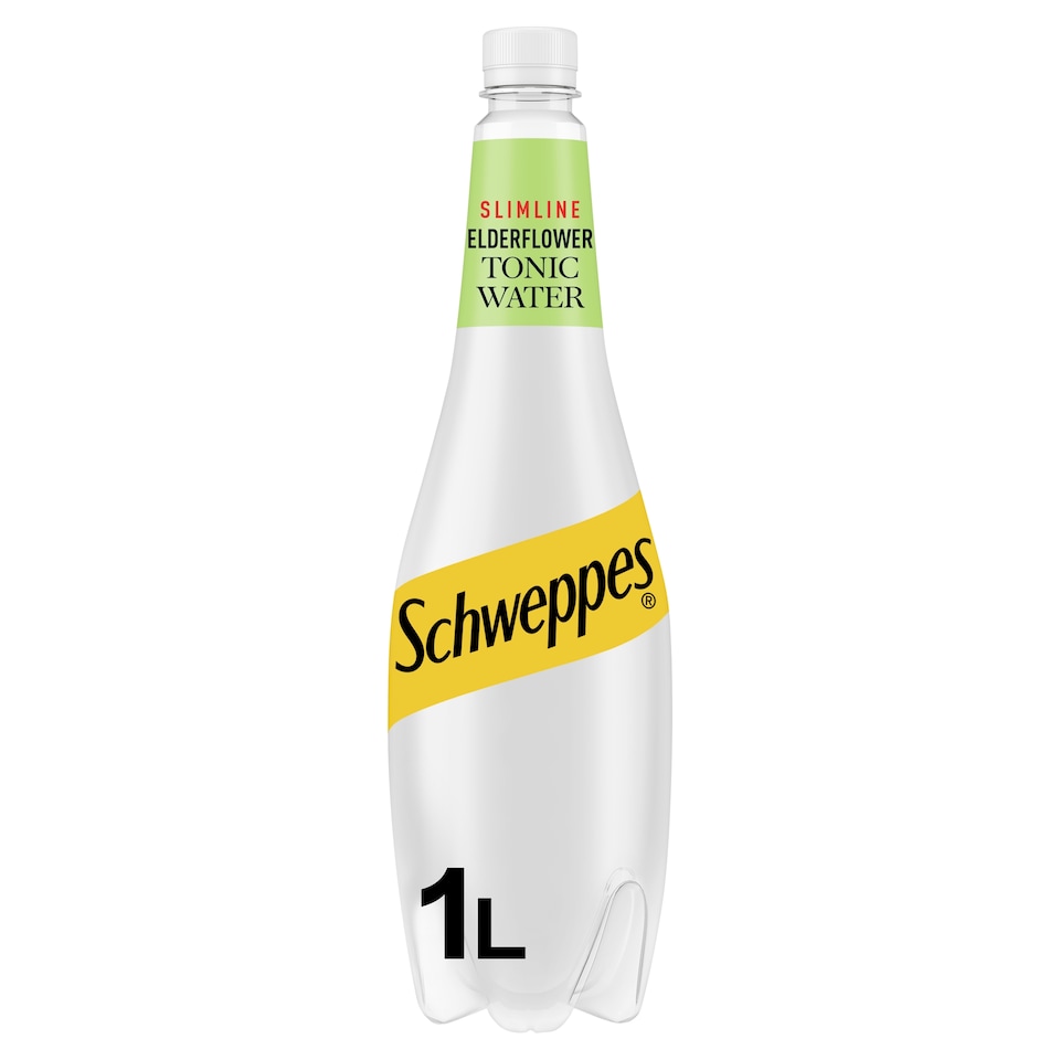 Schweppes Slimline Elderflower Tonic Water 1 Litre