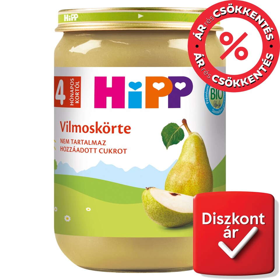 HiPP Organic Pear Baby Dessert 4 Months+ 190 g