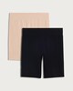 image 4 of F&F 2-Pack Contour Smoothing Anti Chafe Shorts in Black