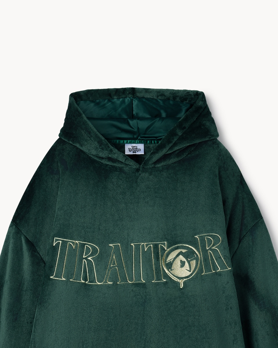 image 1 of The Traitors Fleece Pyjama Hoodie in Green