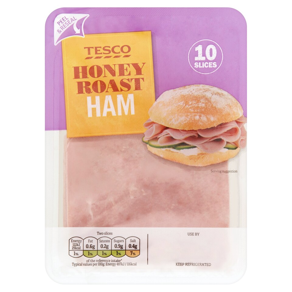 Tesco Honey Roast Sandwich Ham 125G