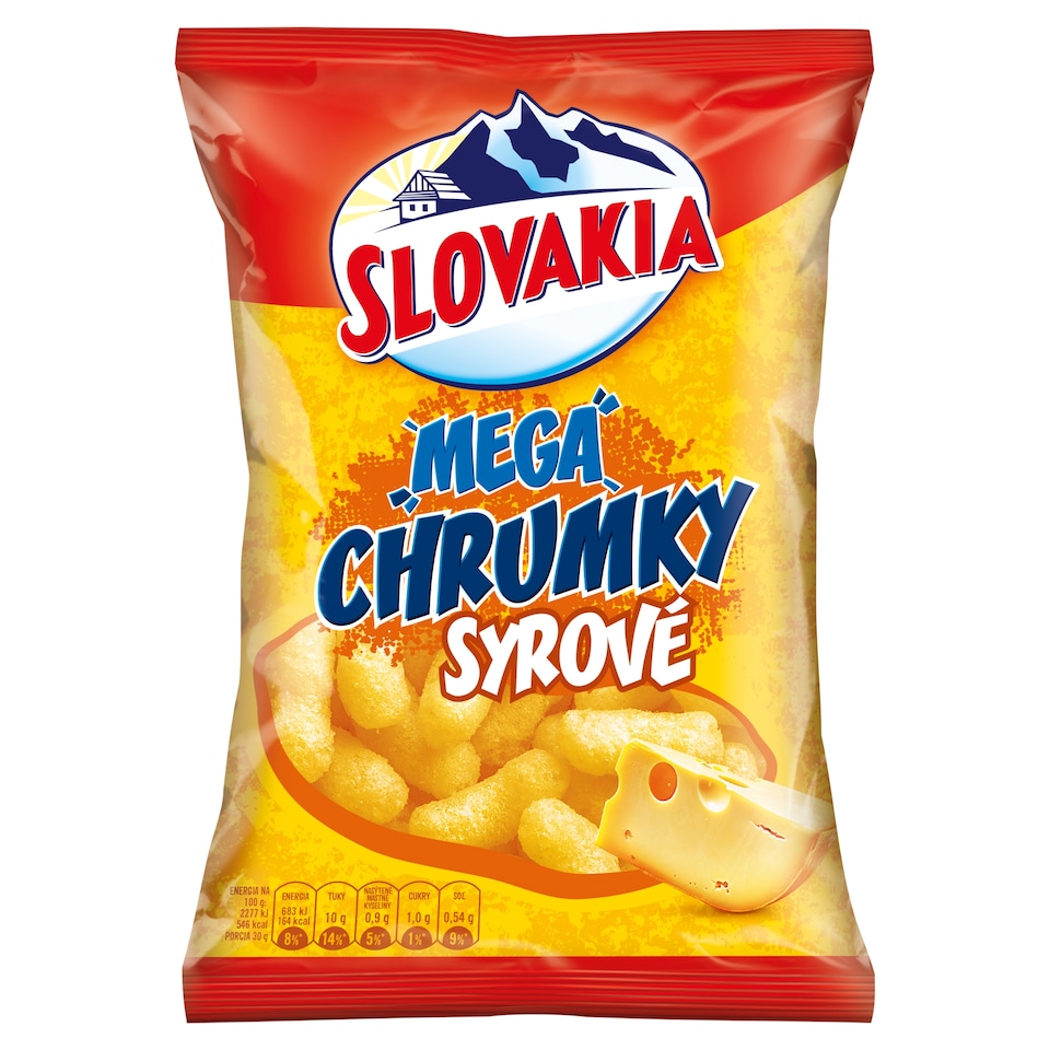Slovakia Mega Puffs with Cheese Flavour 90 g