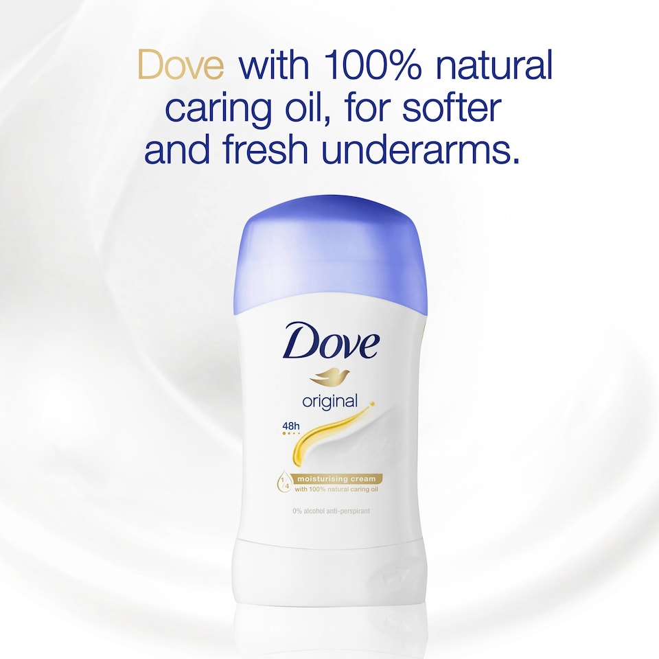 image 1 of Dove Women Original 48h Antiperspirant Deodorant Stick 40ml