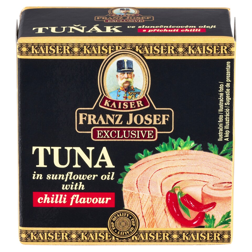 image 1 of Franz Josef Kaiser Exclusive Tuna in Sunflower Oil with Chilli Flavor 80 g