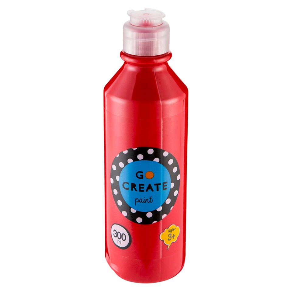 Go Create Ready Mixed Paint 300Ml -Red