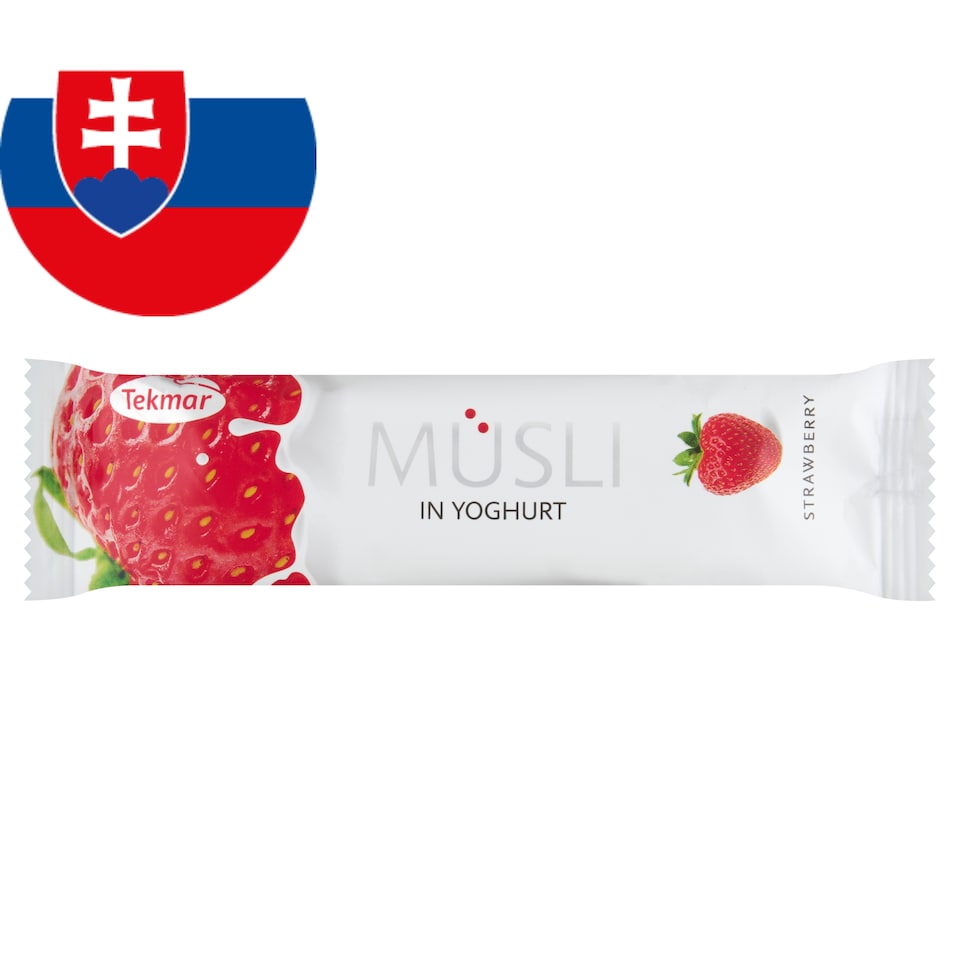 image 1 of Tekmar Muesli Bar with Strawberry Flavor in Yoghurt Coating 30 g