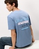 image 1 of F&F Pure Cotton Printed T-Shirt in Blue