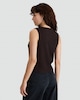 image 1 of F&F Crinkle Textured Button Front Sleeveless Co-ord Top in Brown