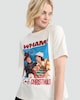 image 1 of Wham! Last Christmas Pure Cotton Short Sleeved T-Shirt in Cream