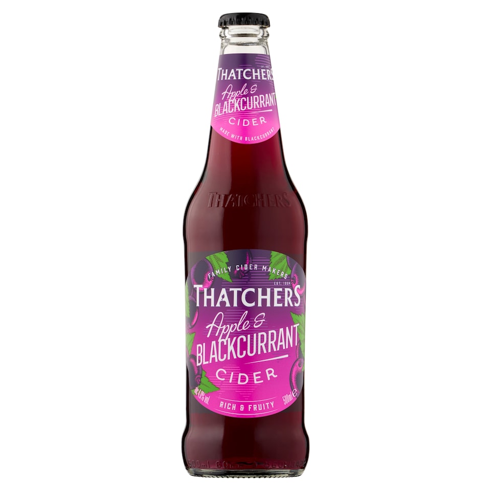 image 1 of Thatchers Apple & Blackcurrant Cider 500ml