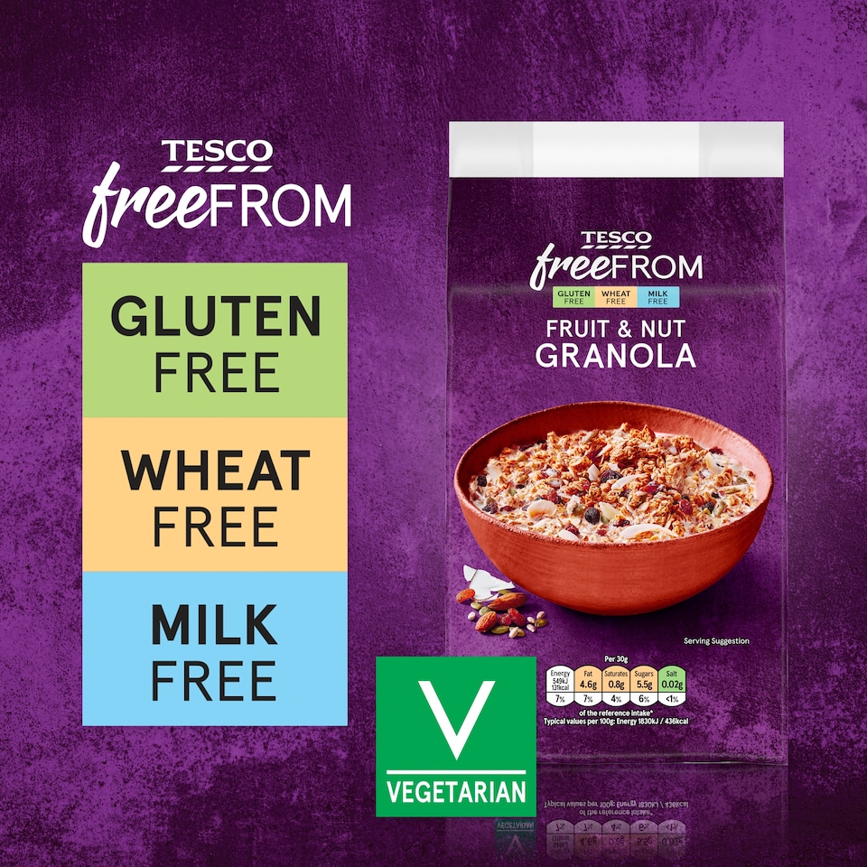 image 1 of Tesco Free From Fruit & Nut Granola 350g