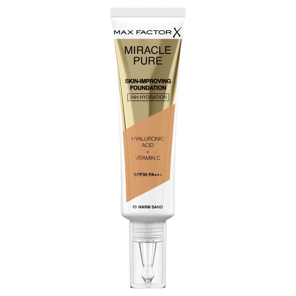 image 1 of Max Factor Miracle Pure Skin Foundation 70 Warm Sand 30Ml