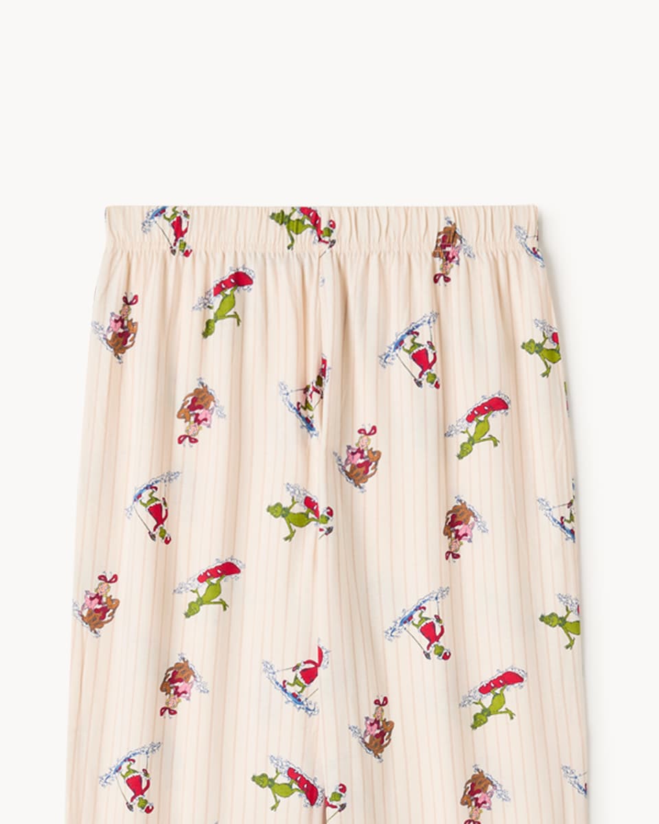 image 1 of The Grinch Pure Cotton Matching Family Pyjama Set in Cream