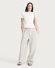 image 2 of F&F Cotton Rich Lettuce Edge T-Shirt in Cream