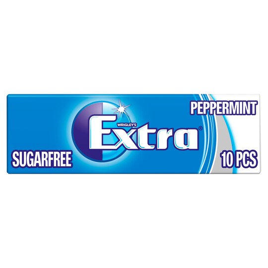 Extra Peppermint Gum 10 Pieces Tesco Groceries