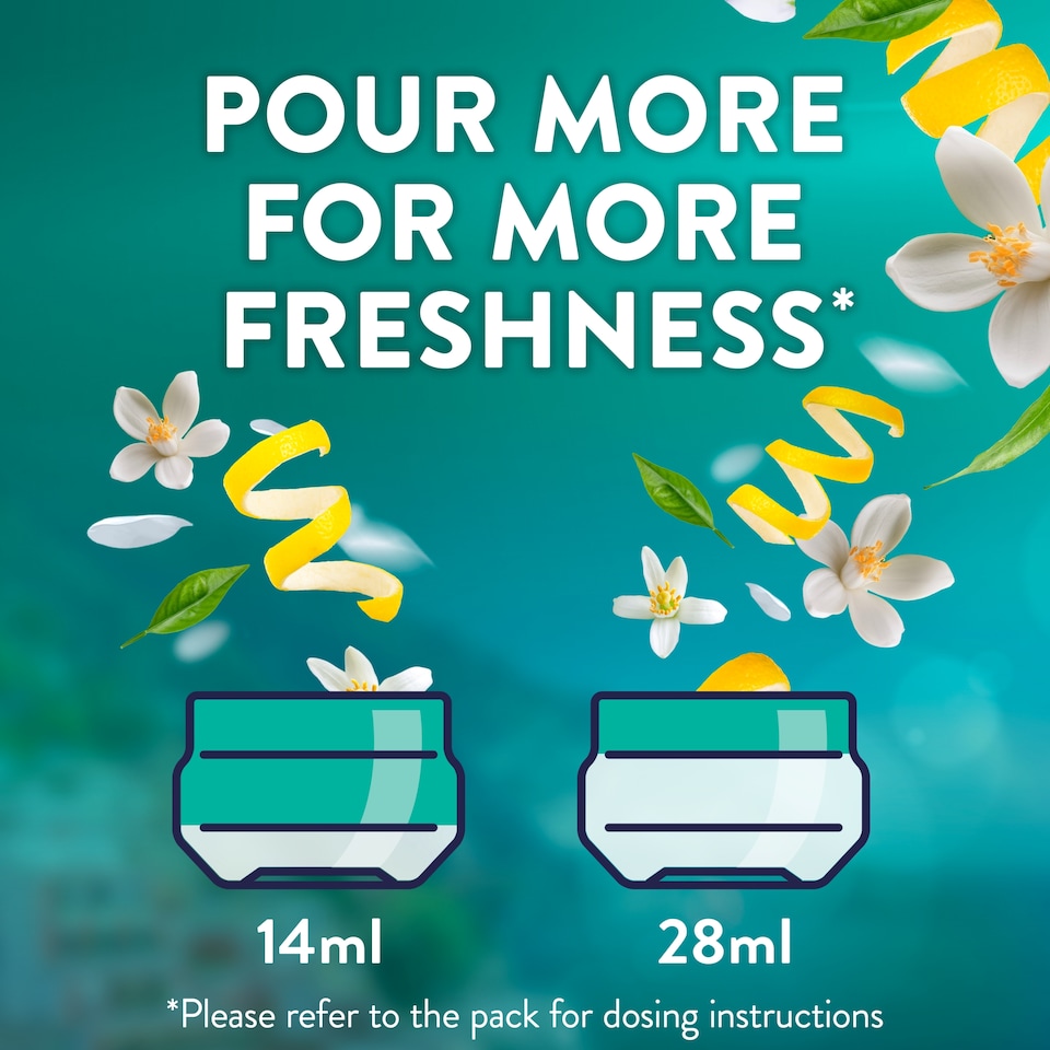 image 1 of Lenor Outdoorable Fabric Conditioner Amalfi Lemon & Lily of the Valley 53w 742ml