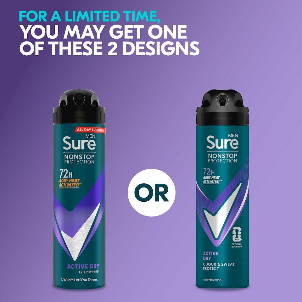 image 1 of Sure Men Active Dry 48h Antiperspirant Deodorant 150ml