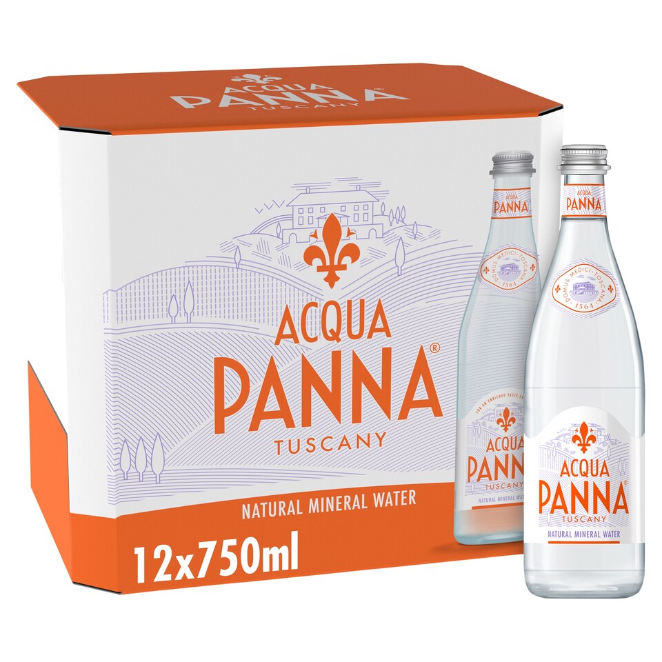 ACQUA PANNA NATURAL MINERAL WATER 12 X 750ML