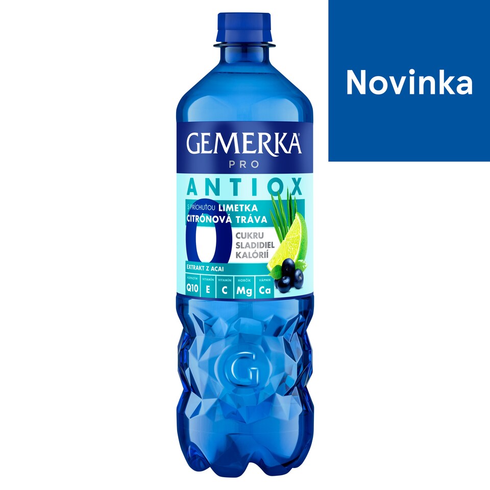 Gemerka Pro Antiox s príchuťou limetka citrónová tráva 0,75 l