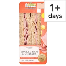Tesco Smoked Ham & Mustard Sandwich